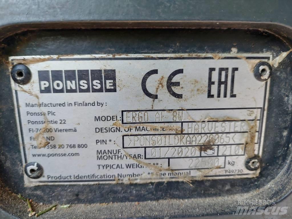 Ponsse Ergo AF 8W Харвестеры