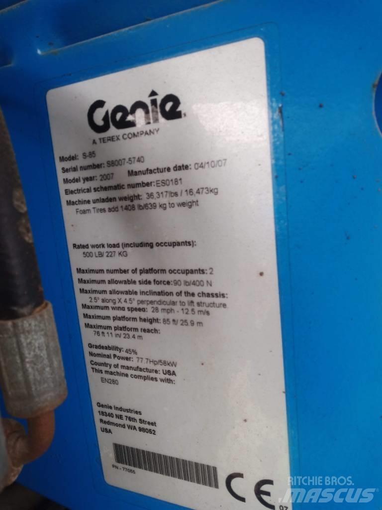 Genie S 85 Телескопические подъемники