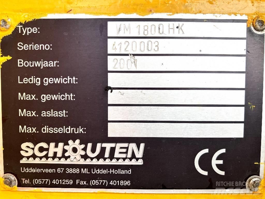 Schouten VM 1800 HK Вакуумные уборочные машины