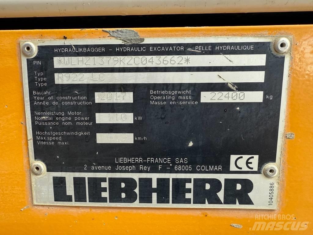 Liebherr R 922 LC Гусеничные экскаваторы