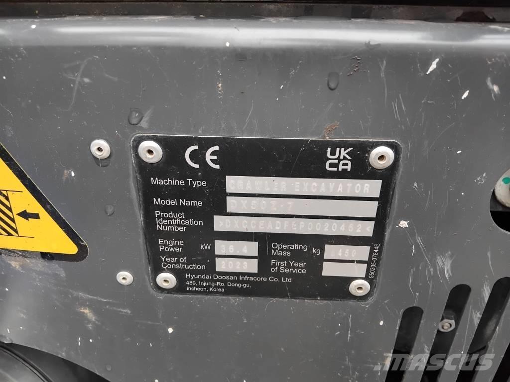 Develon DX 50 Z-7 Мини-экскаваторы