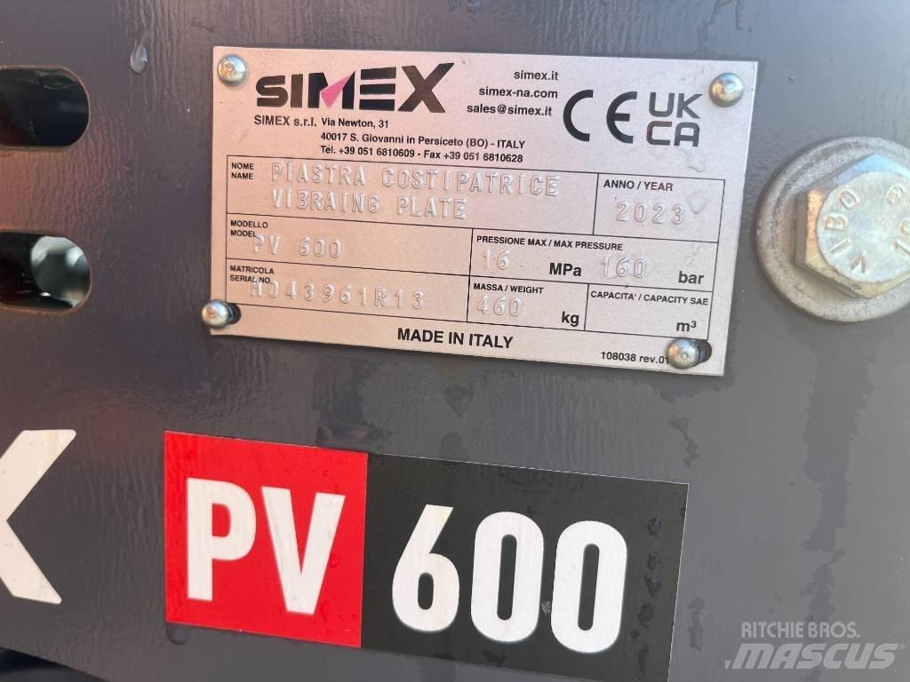 Simex PV600 Компоненты строительной техники