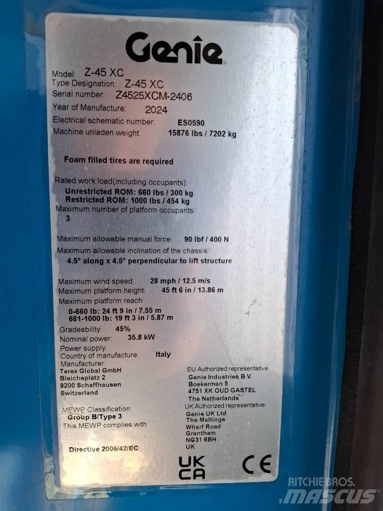 Genie Z 45 Коленчатые подъемники