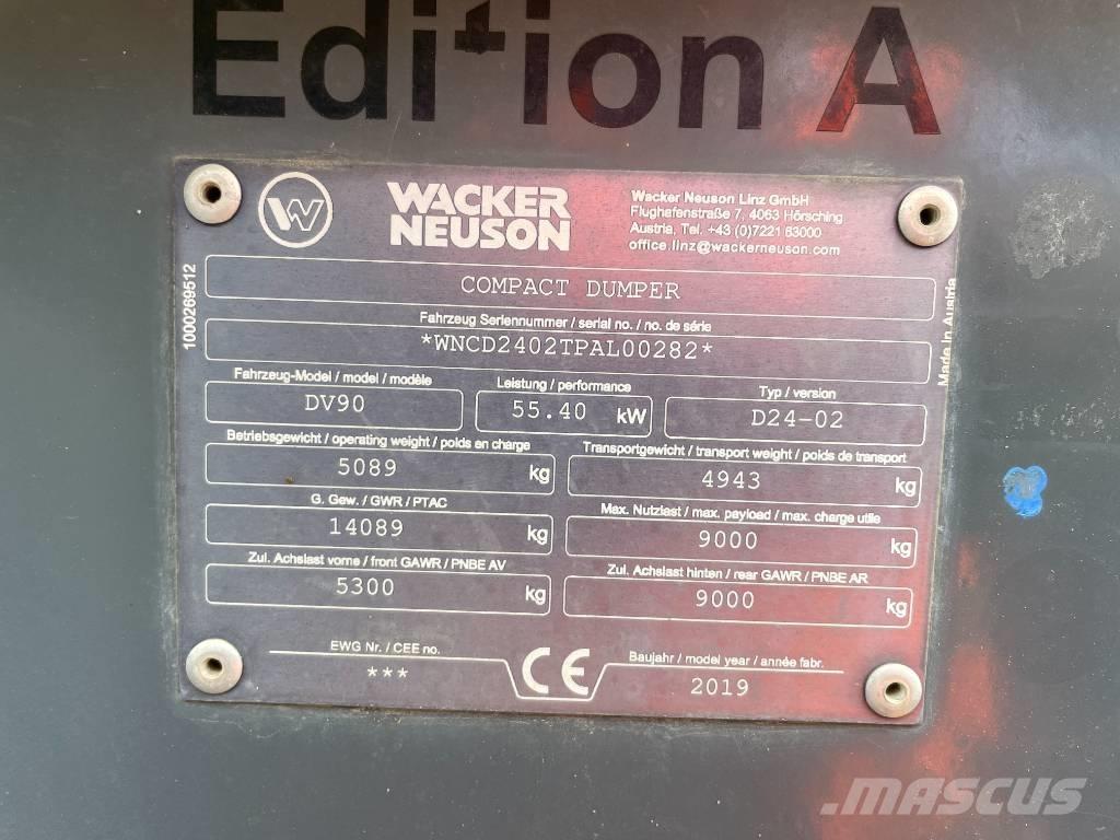 Wacker Neuson DV 90 Мини-самосвалы