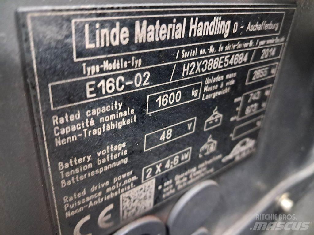 Linde E16C-02 Электропогрузчики