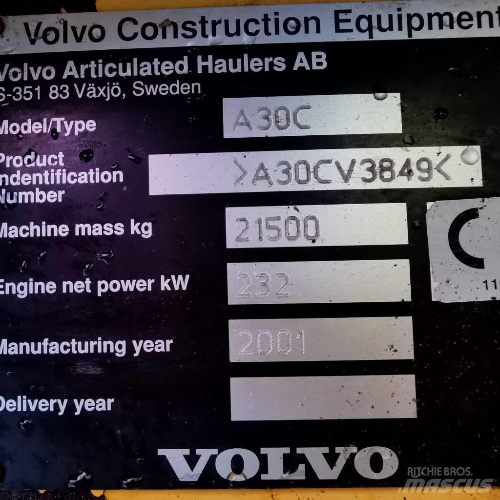 Volvo A 30 C Dumper Шарнирно-сочленённые самосвалы