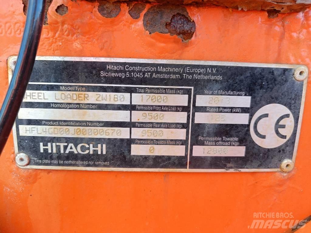 Hitachi ZW 180 Фронтальные погрузчики
