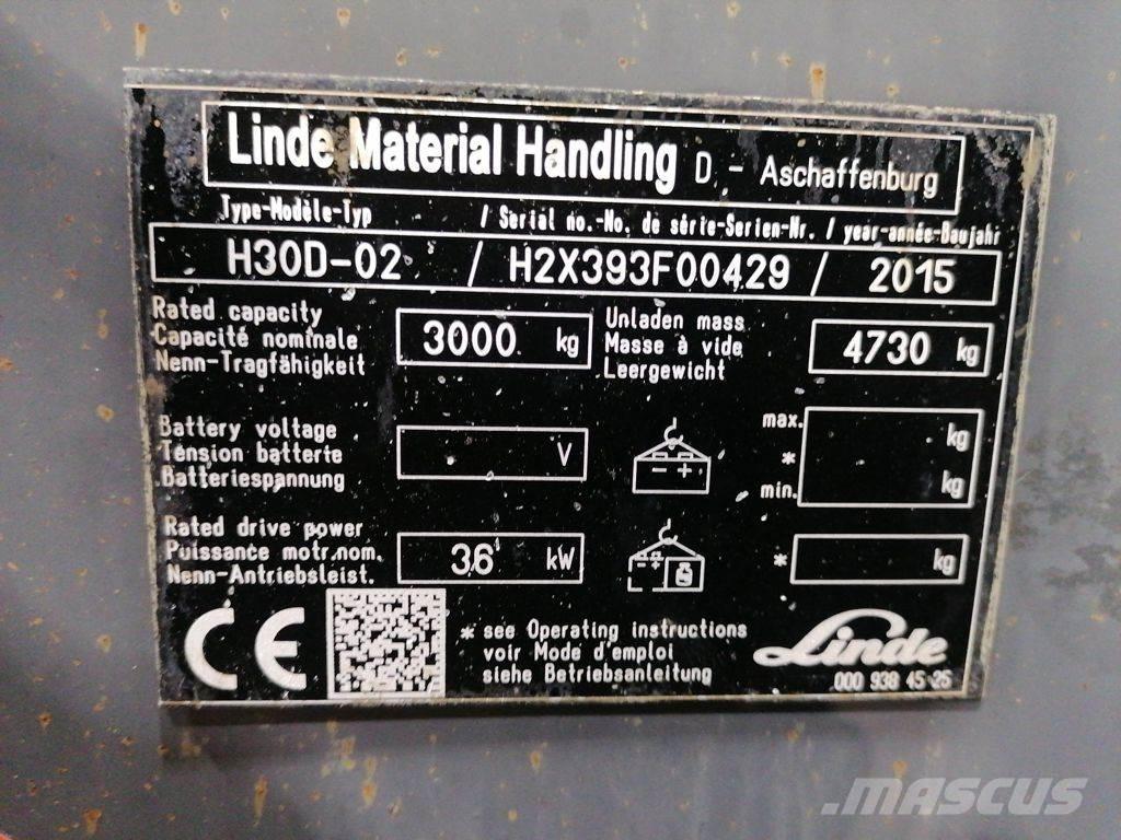 Linde H30D-02 Дизельные погрузчики