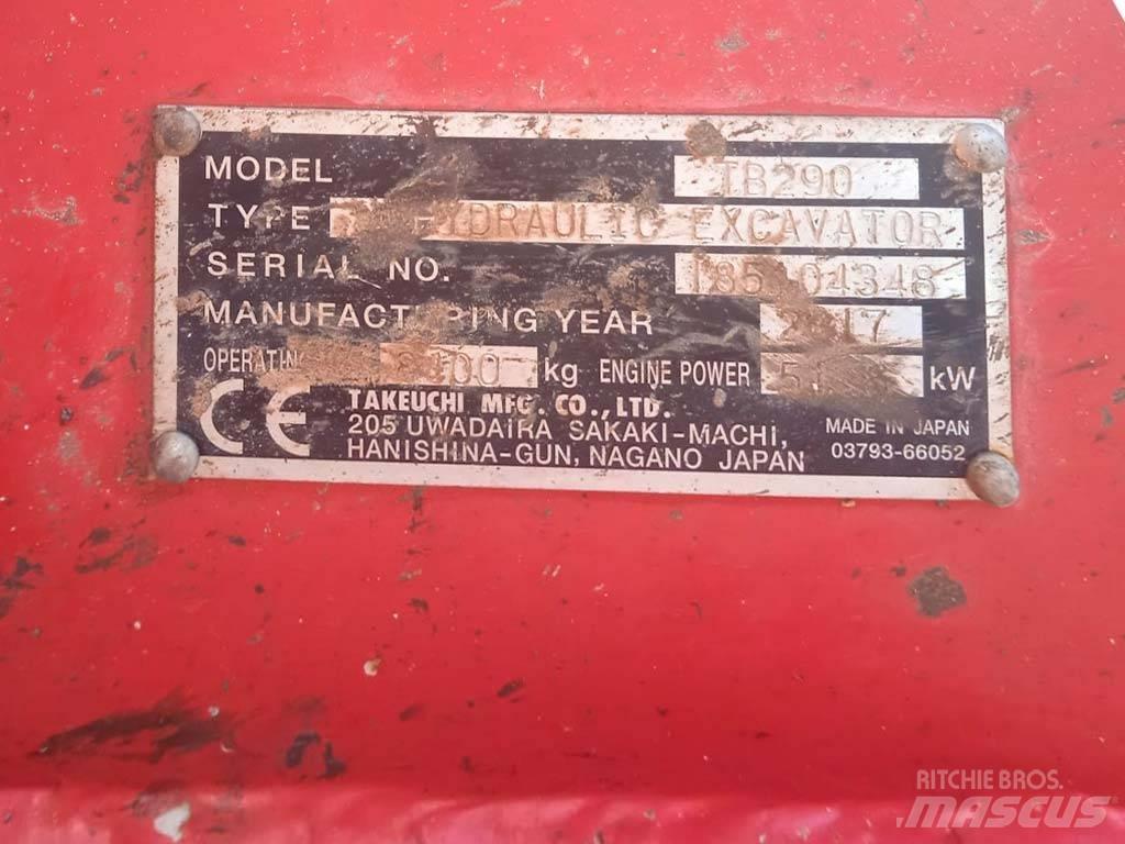 Takeuchi TB290 Мини-экскаваторы