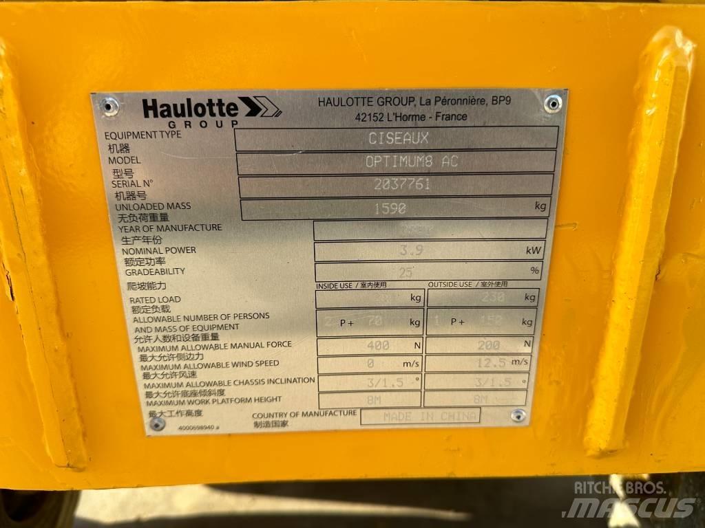 Haulotte OPTIMUM 8 Ножничные подъемники