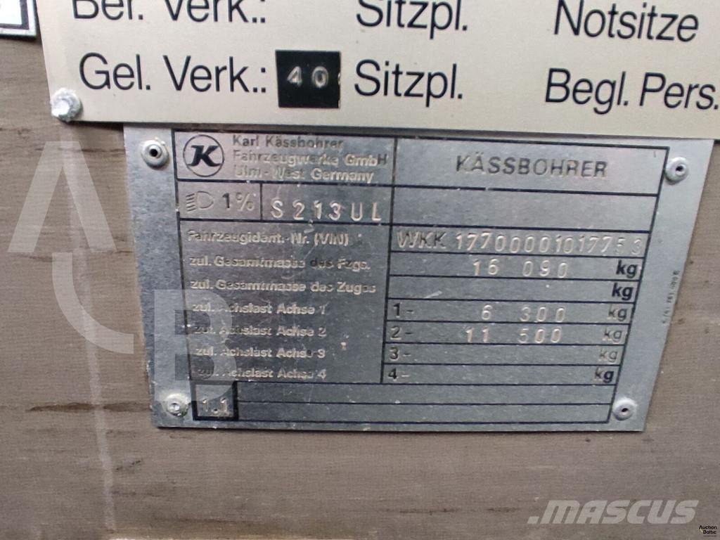 Setra S 213 UL Прочие фургоны