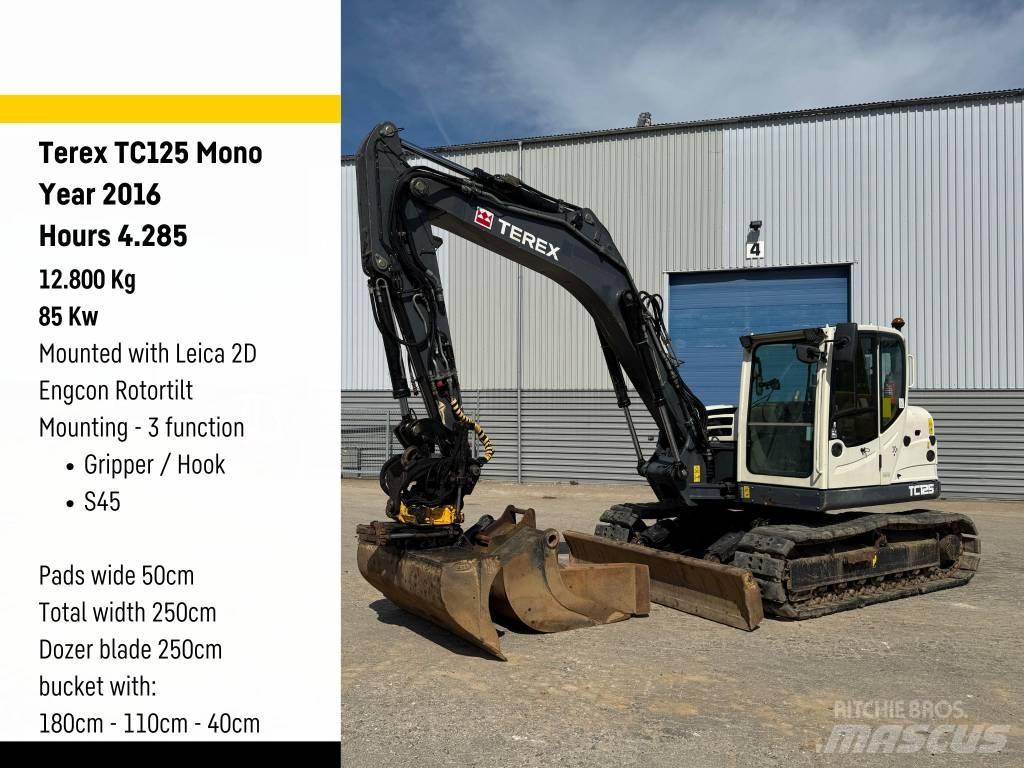 Terex Ecotec TC125 Малые экскаваторы 7т-12т