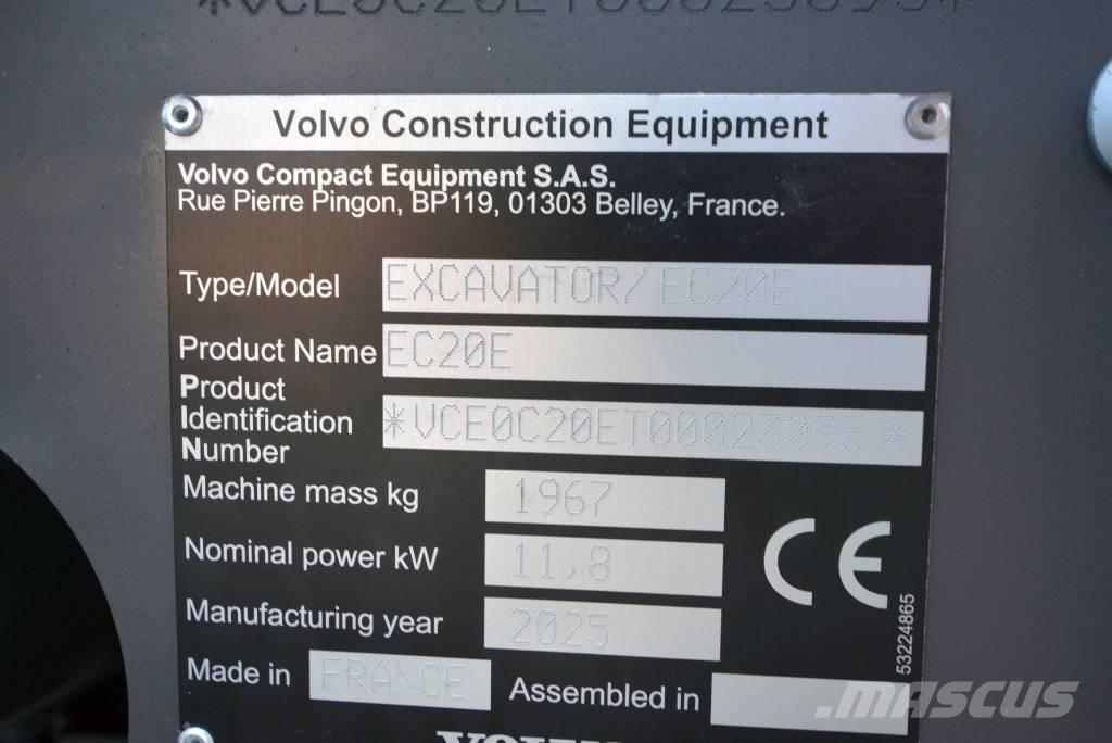 Volvo EC 20 E Мини-экскаваторы