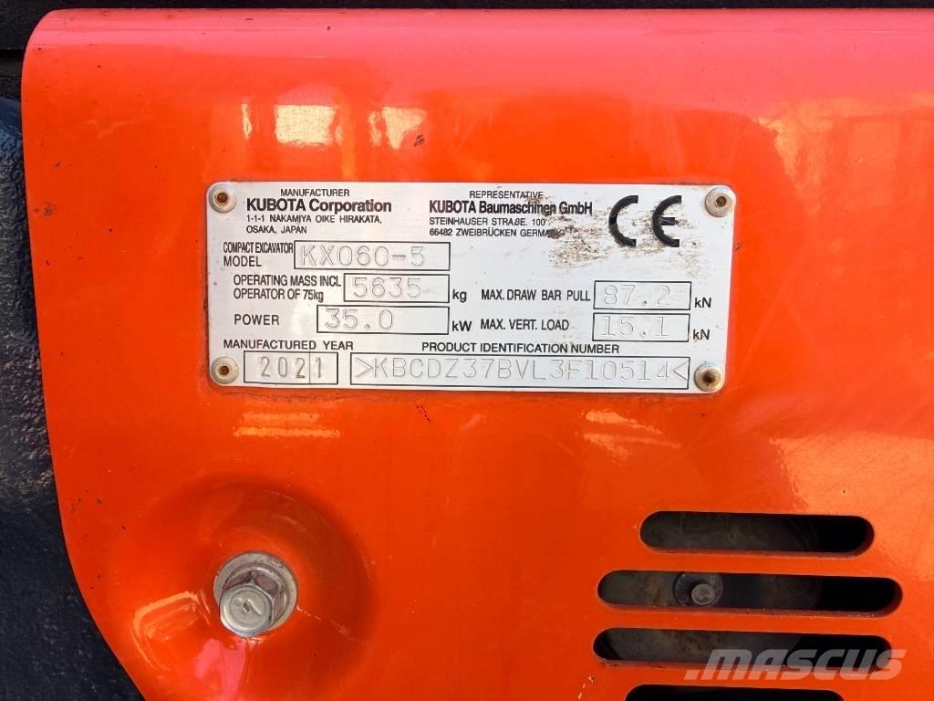 Kubota KX060-5 GLS2 Мини-экскаваторы