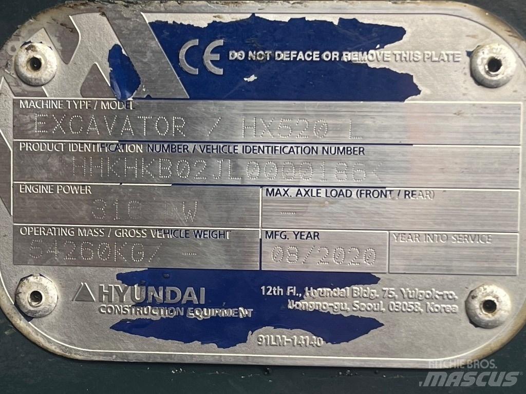 Hyundai HX 520 L Гусеничные экскаваторы