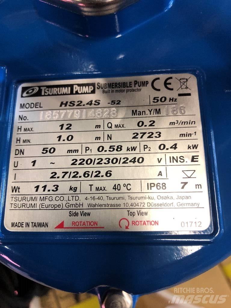 Tsurumi HS2.4S-52 Компоненты строительной техники
