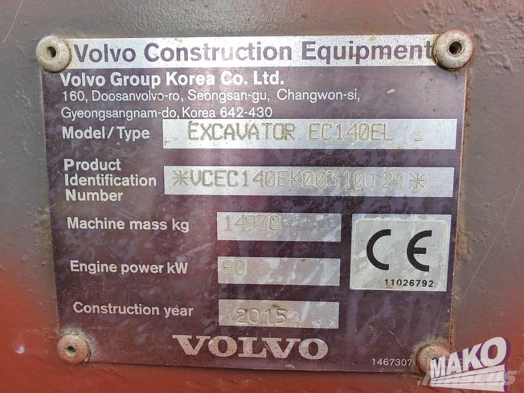 Volvo EC 140 EL Гусеничные экскаваторы