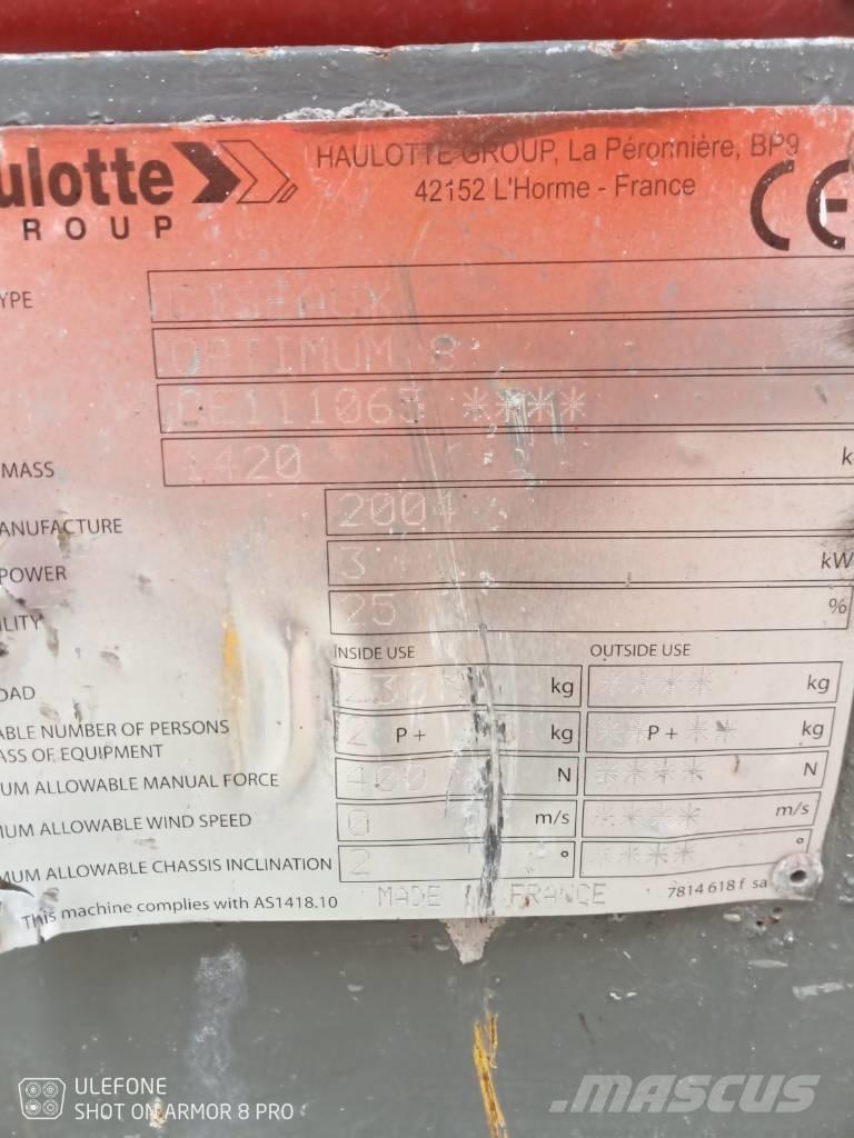 Haulotte Optimum  8 Ножничные подъемники