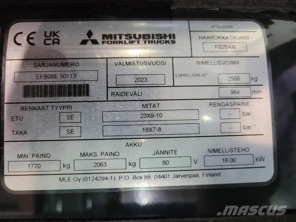 Mitsubishi FB 25 AN Электропогрузчики