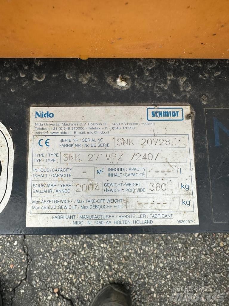 Nido SNK 27 VPZ Снежные отвалы и плуги