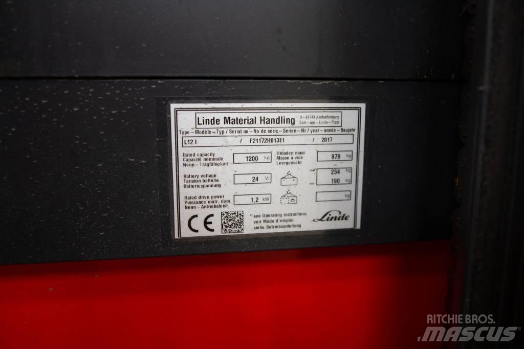 Linde L 12 Ручные штабелёры с электроподъёмом