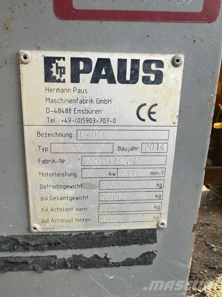 Paus RL 655 Фронтальные погрузчики