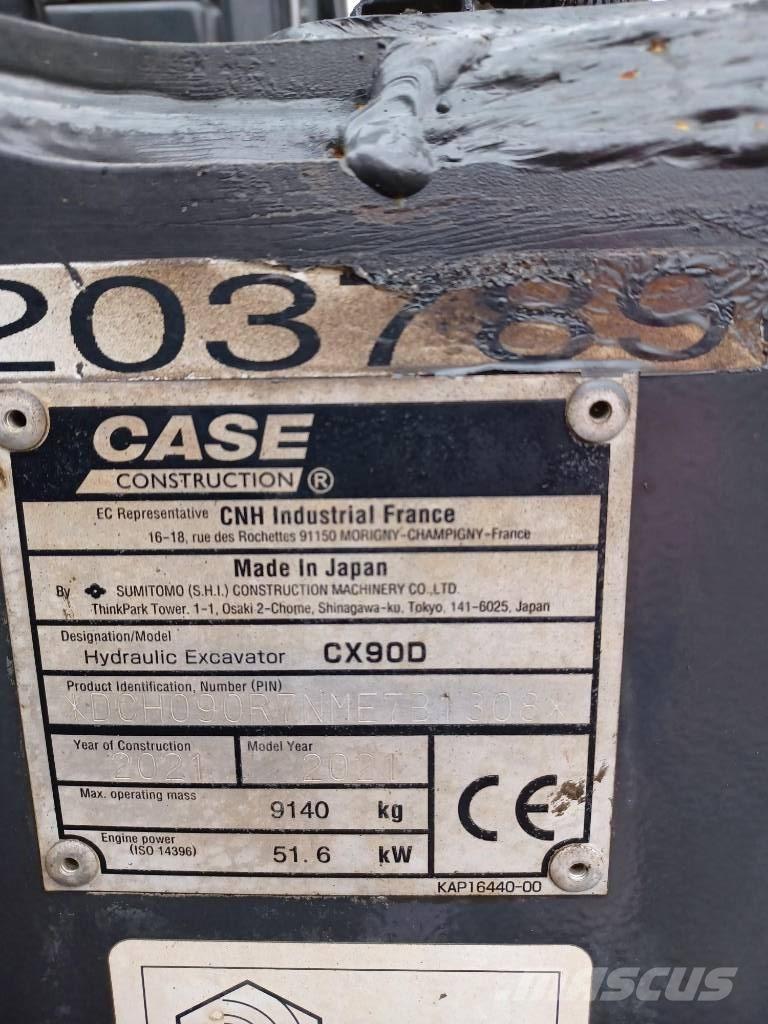 CASE CX 90 D Малые экскаваторы 7т-12т