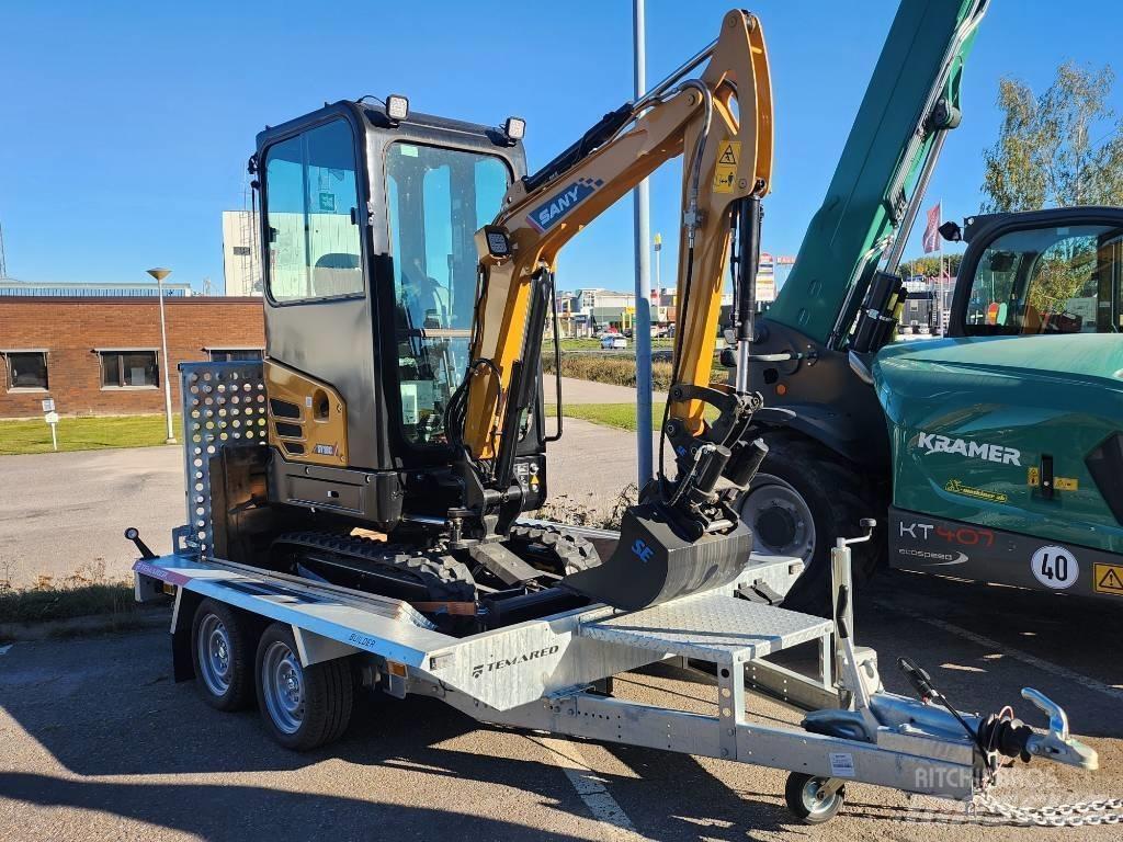 Sany 1.8 T Med Släp Мини-экскаваторы