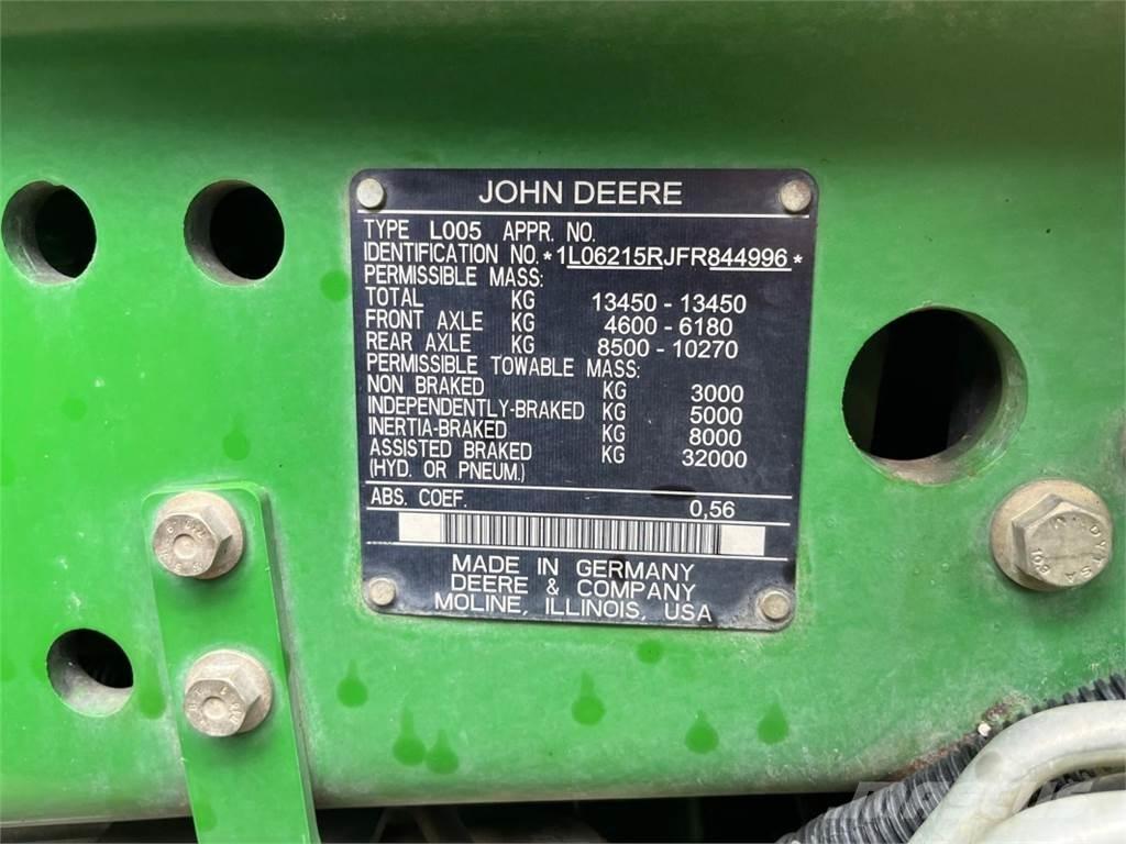 John Deere 6215R Трактора