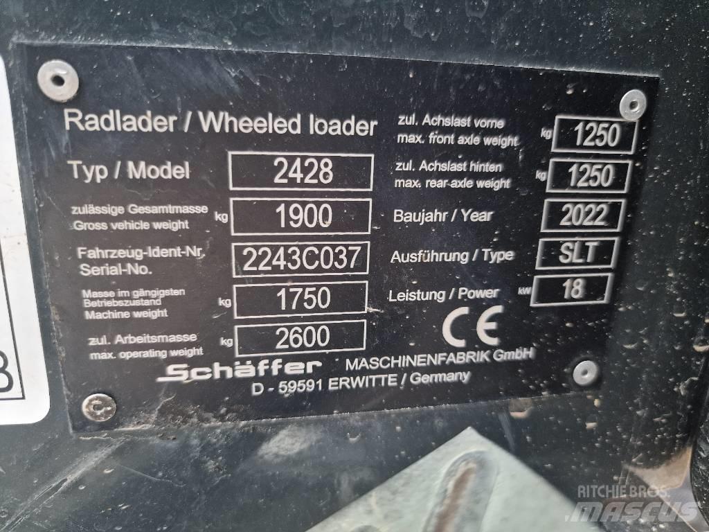 Schäffer 2428 SLT Фронтальные погрузчики