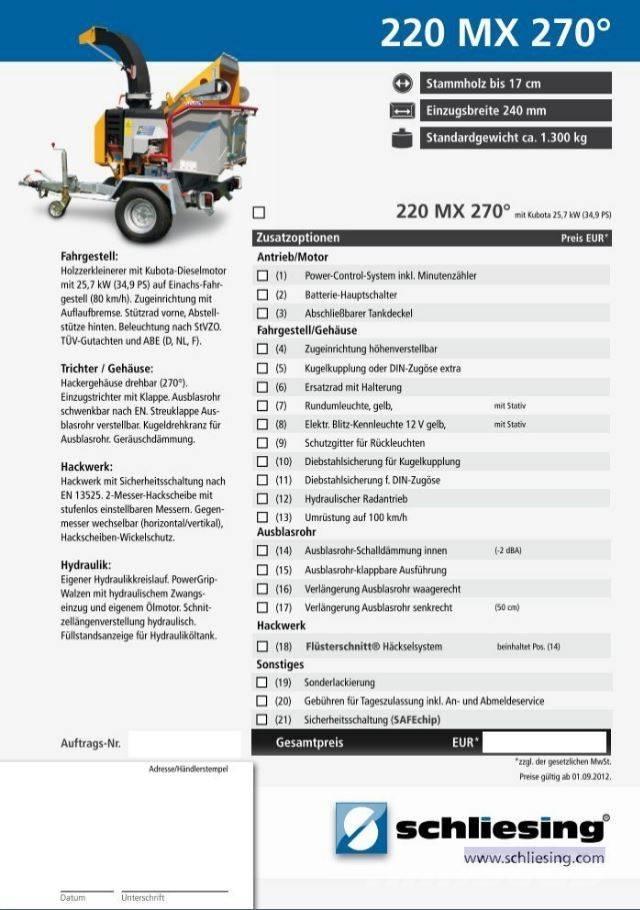 Schliesing 220 MX Дробилки древесины