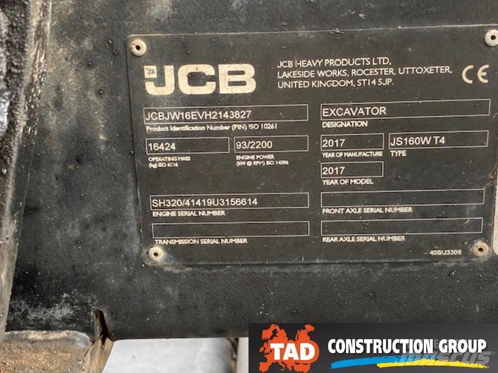 JCB JS 160 W Колёсные экскаваторы