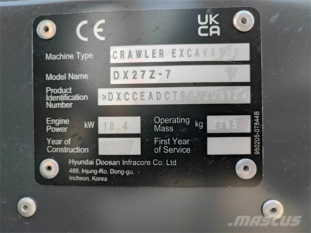 Develon DX27Z-7 Сельхозтехника - Другие