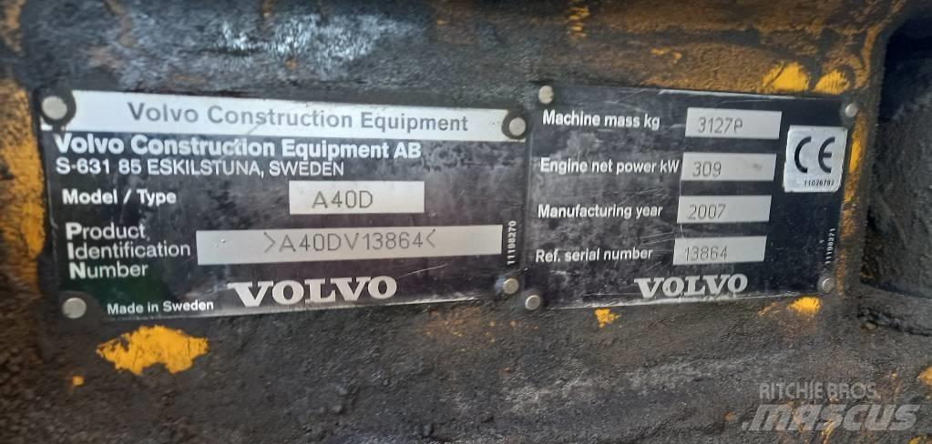 Volvo A 40 D Шарнирно-сочленённые самосвалы