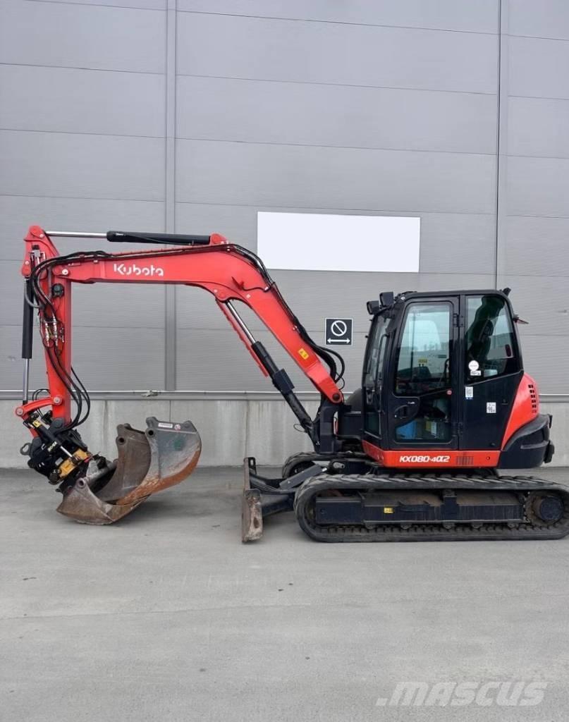 Kubota KX 080-4@2 Малые экскаваторы 7т-12т