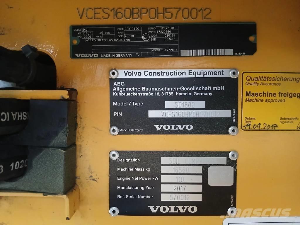 Volvo SD160 B, Vält Пневматические катки