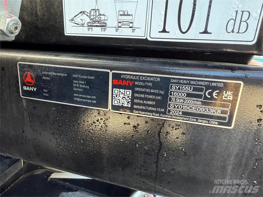 Sany SY155U Гусеничные экскаваторы
