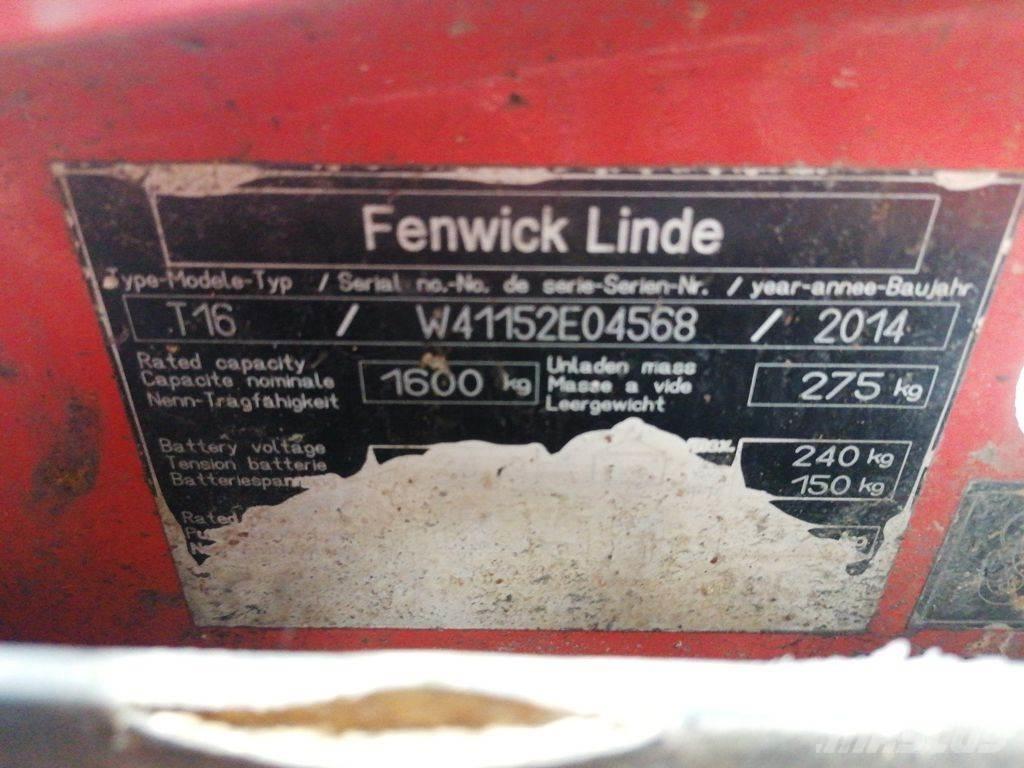 Linde T16 Ручные электрические тележки