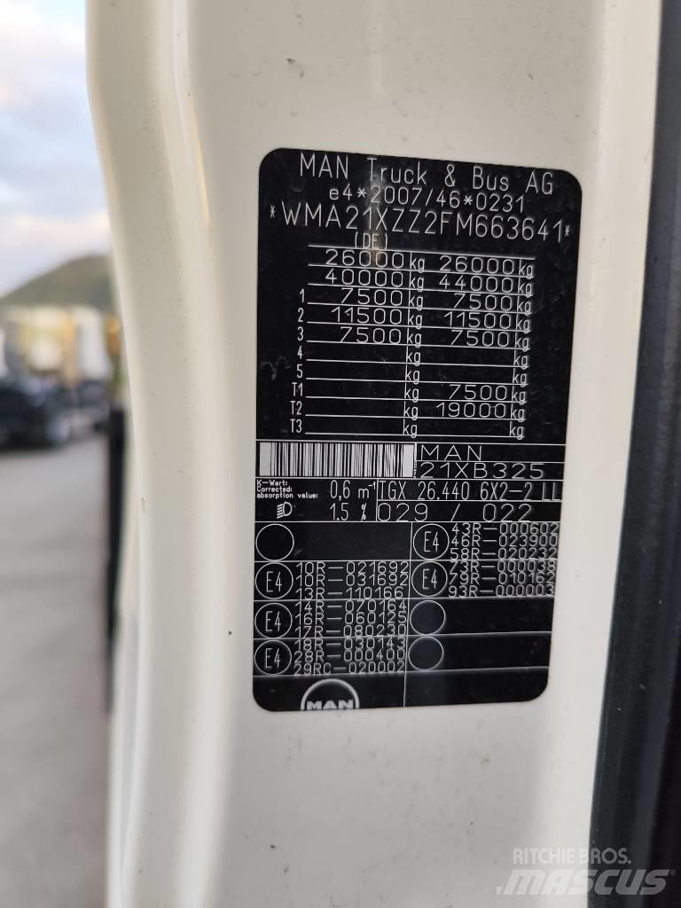 MAN TGX 26.440 Бортовые грузовики