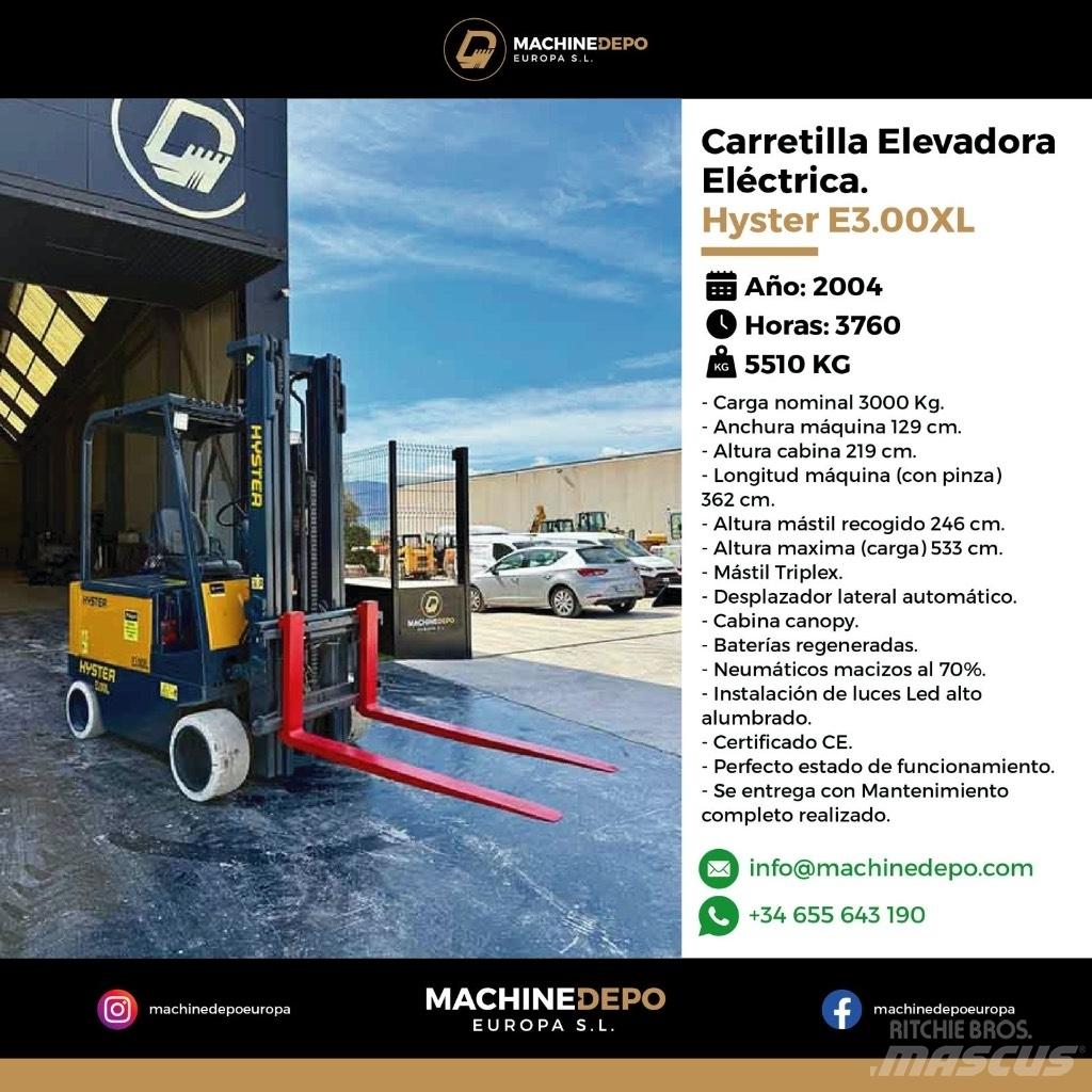 Hyster E3.00XL Электропогрузчики