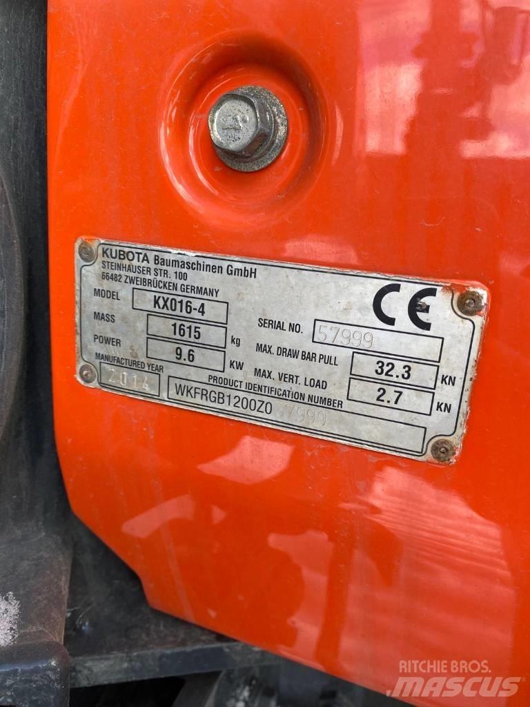 Kubota KX016-4 Мини-экскаваторы