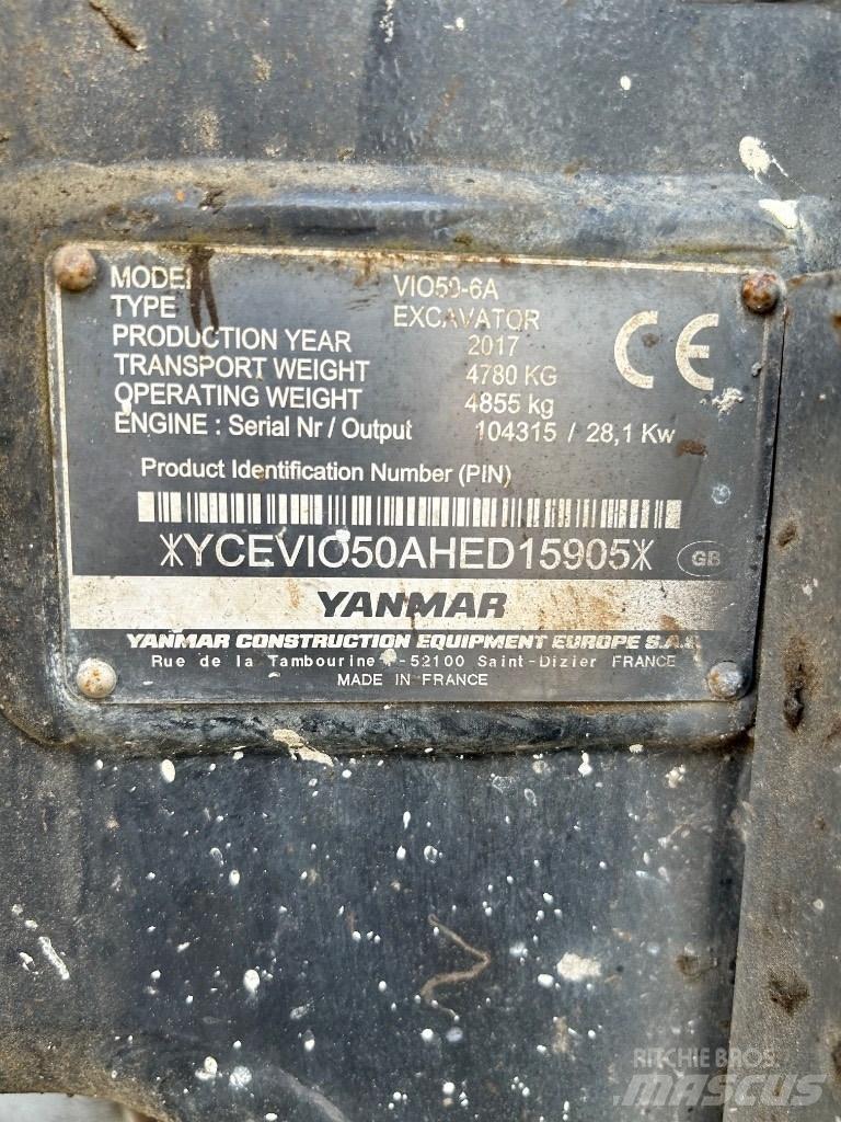 Yanmar VI050 - 6A Мини-экскаваторы