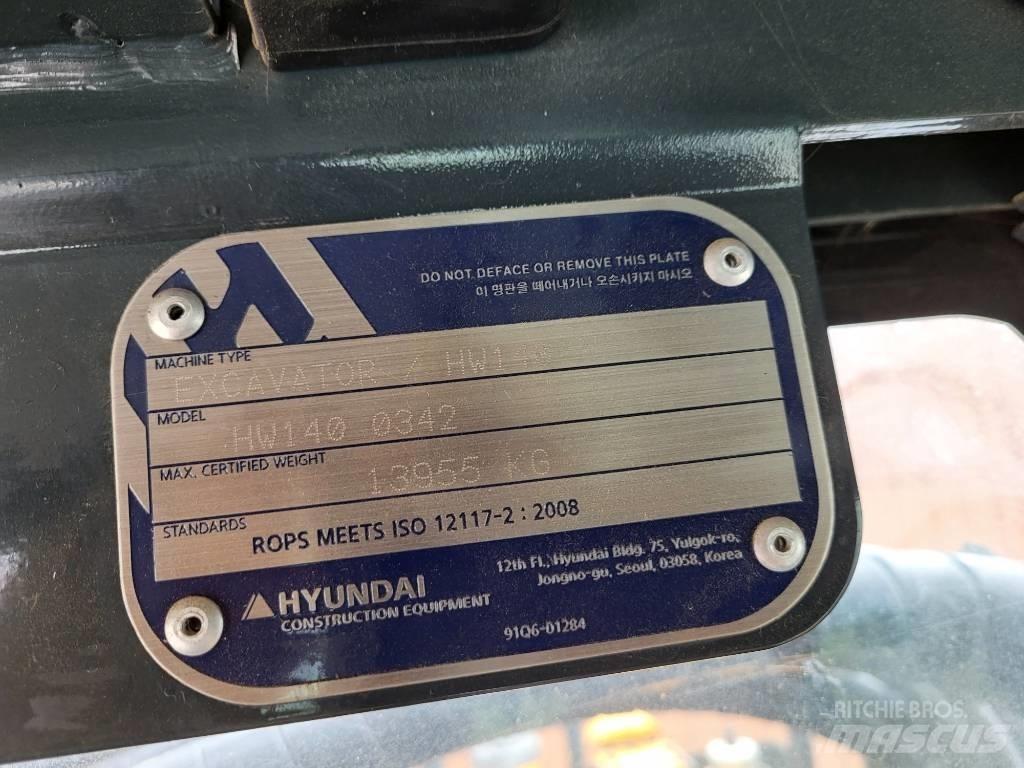 Hyundai HW 140 Колёсные экскаваторы