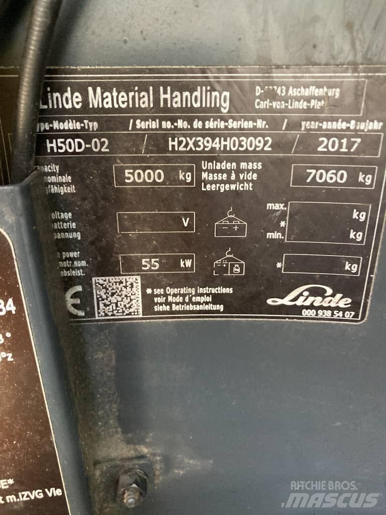 Linde H50D/394 Дизельные погрузчики