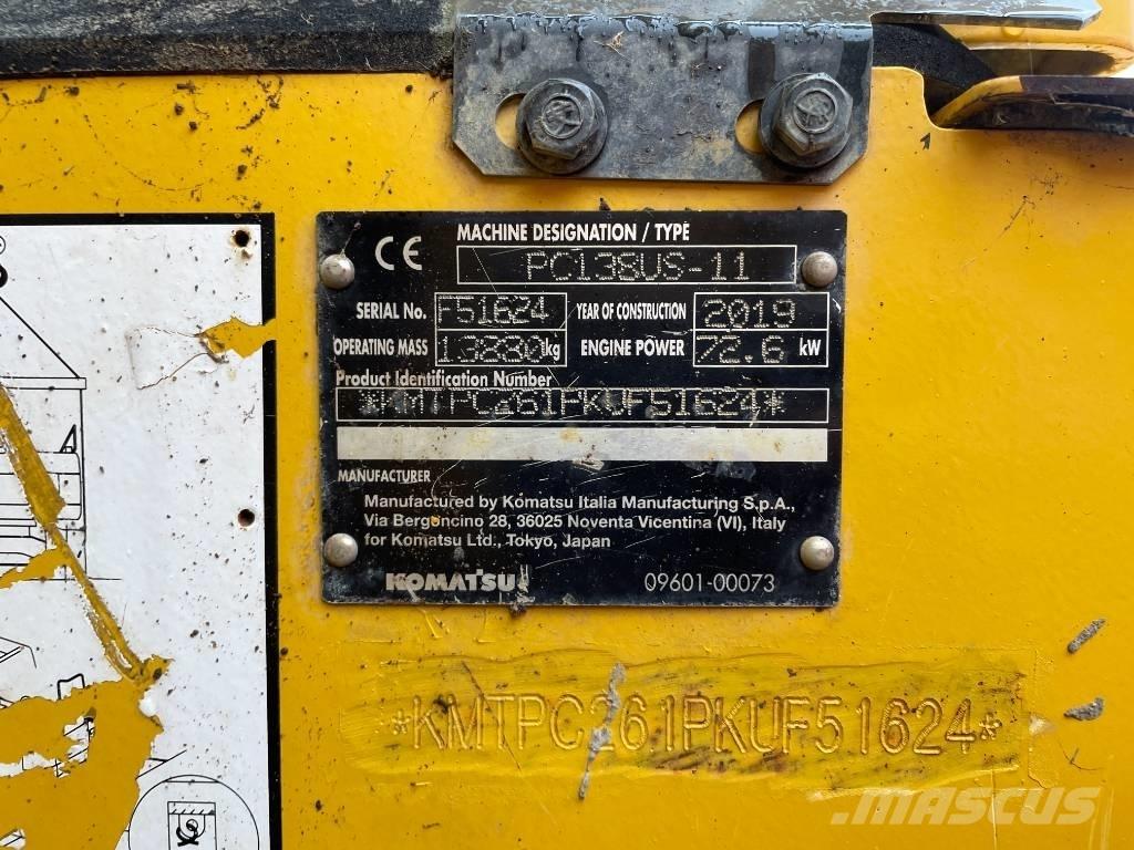 Komatsu PC 138 US-11 Гусеничные экскаваторы