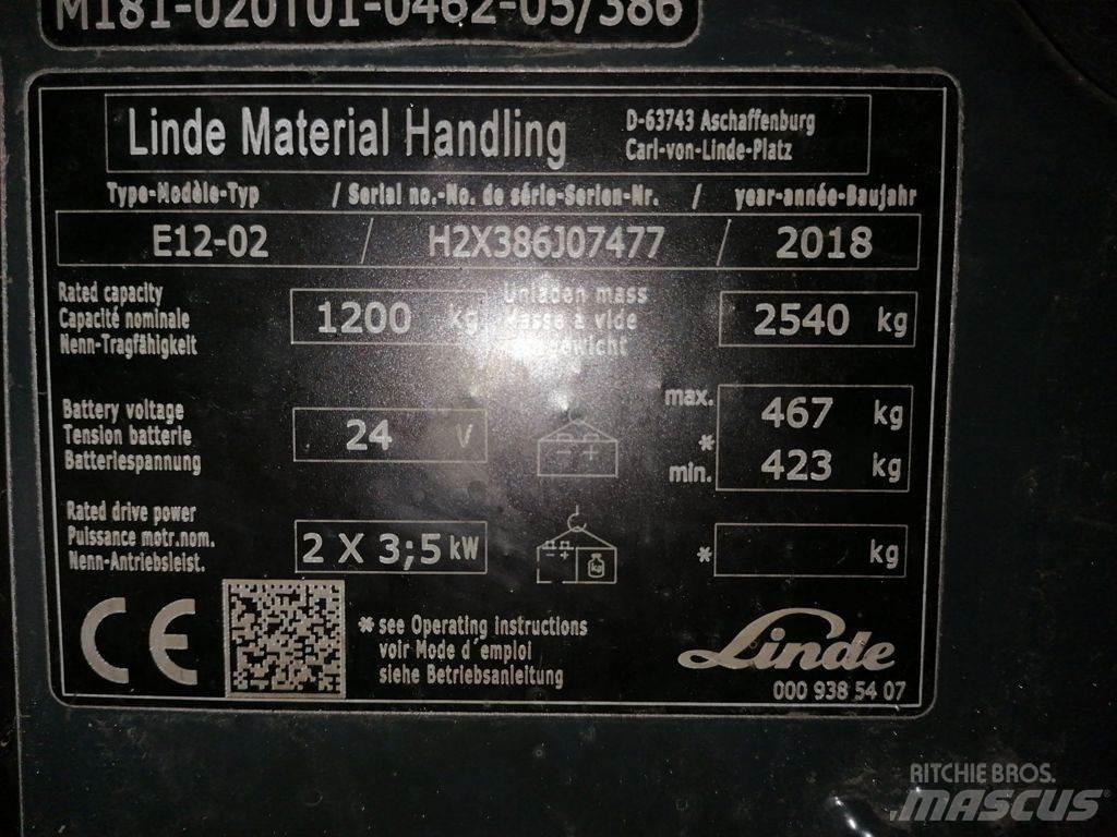 Linde E12-02 Электропогрузчики