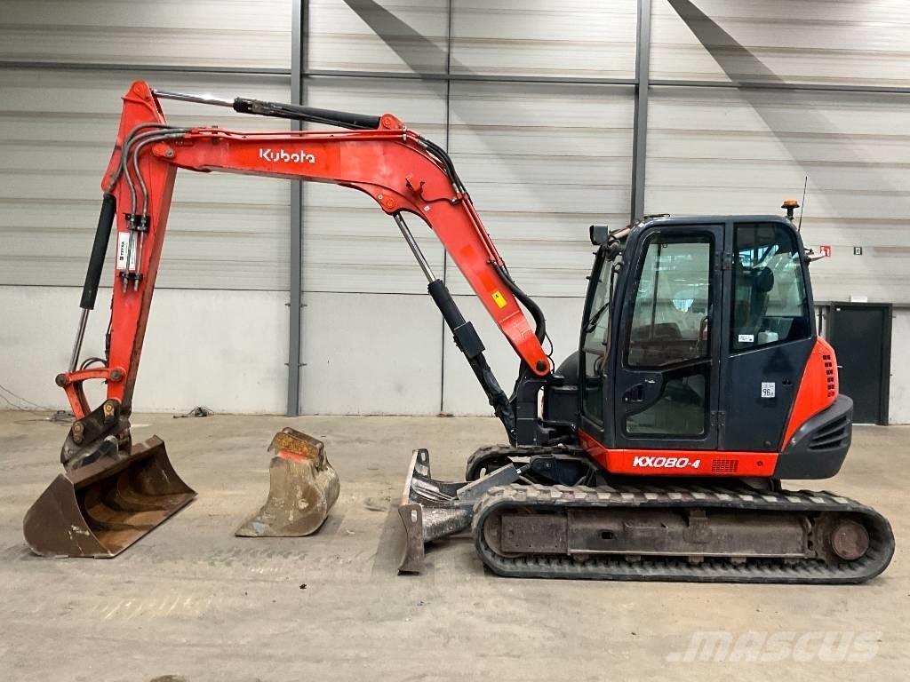 Kubota KX 080-4 Малые экскаваторы 7т-12т