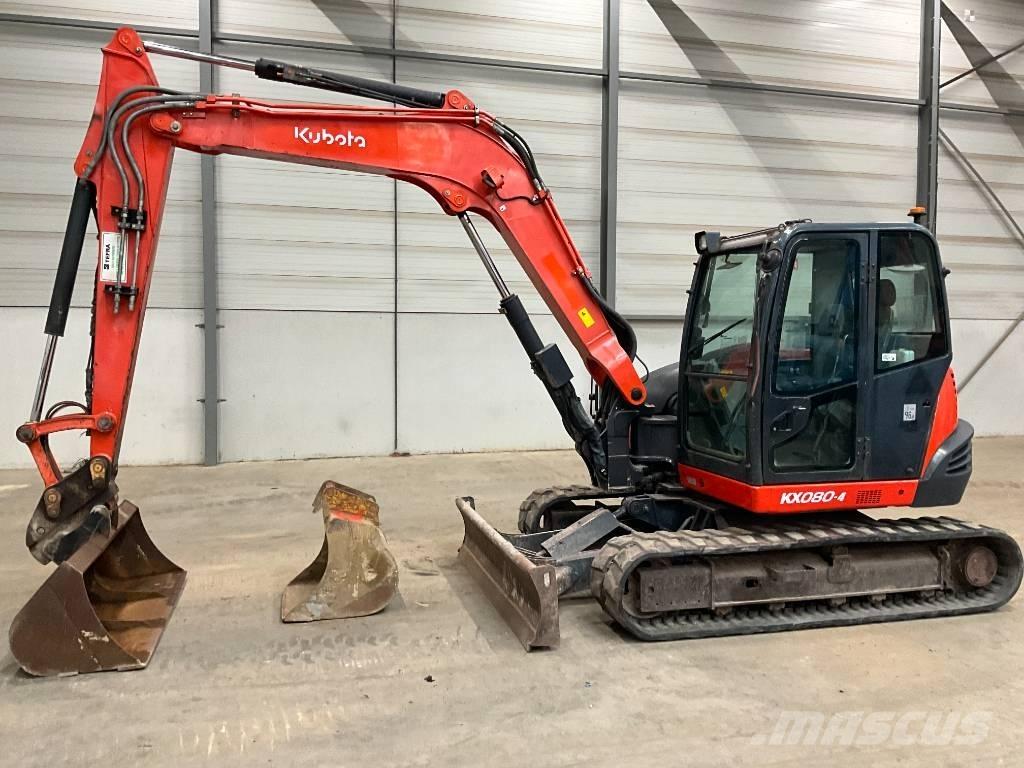 Kubota KX 080-4 Малые экскаваторы 7т-12т