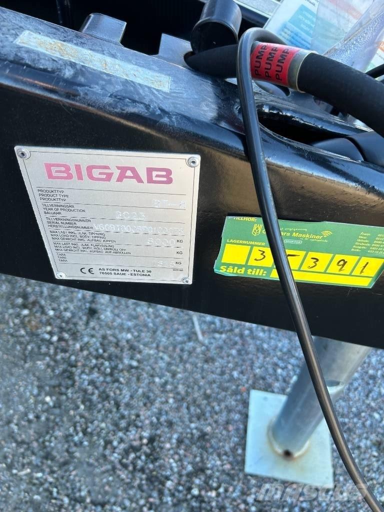 Bigab T8 DUMPERKÄRRA Прочие сельхоз-прицепы