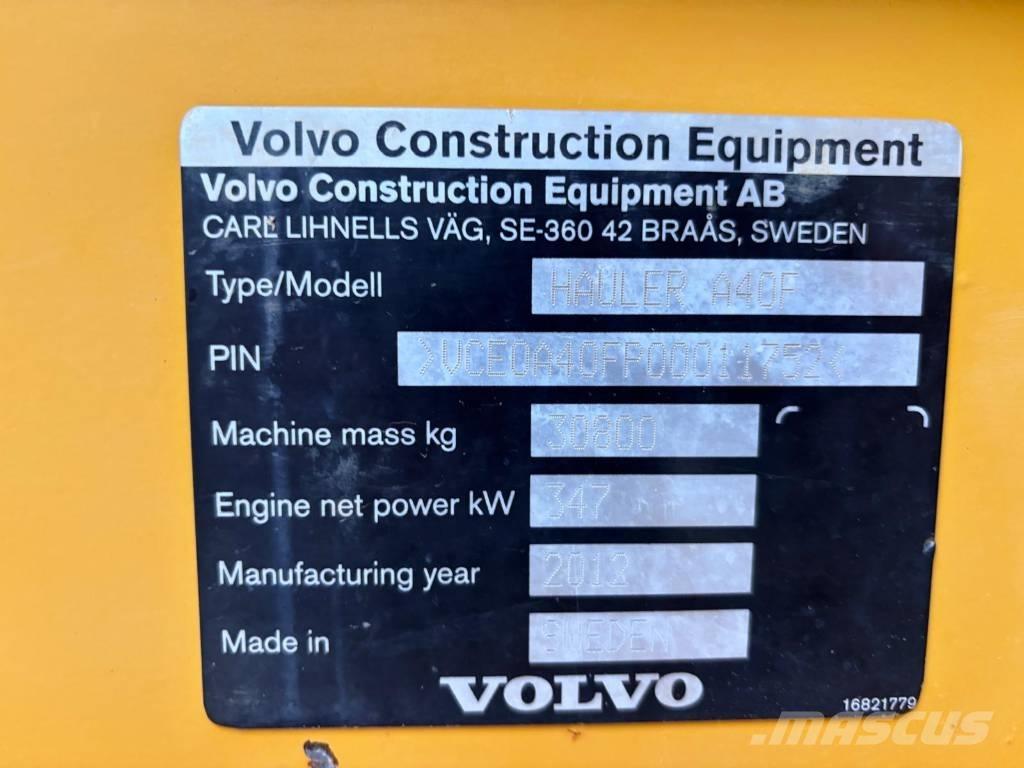 Volvo A 40 F Шарнирно-сочленённые самосвалы